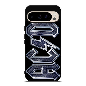 ACDC METAL CARBON LOGO Google Pixel 9 Pro Case Cover