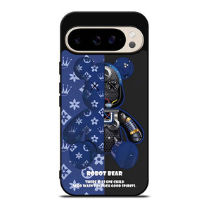 BEAR BRICK KAWS ROBOT BLUE Google Pixel 9 Pro Case Cover BEAR BRICK KAWS ROBOT BLUE Google Pixel 9 Pro Case Cover