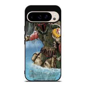 BOBA FETT STAR WARS CARTOON Google Pixel 9 Pro Case Cover BOBA FETT STAR WARS CARTOON Google Pixel 9 Pro Case Cover