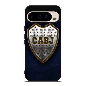 BOCA JUNIORS FC METAL LOGO Google Pixel 9 Pro Case Cover BOCA JUNIORS FC METAL LOGO Google Pixel 9 Pro Case Cover