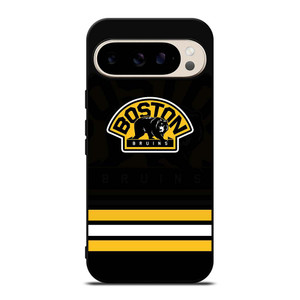 BOSTON BRUINS LOGO STRIPED Google Pixel 9 Pro Case Cover BOSTON BRUINS LOGO STRIPED Google Pixel 9 Pro Case Cover