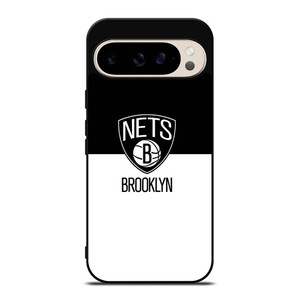 BROOKLYN NETS NBA BLACK WHITE Google Pixel 9 Pro Case Cover