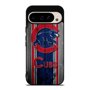 CHICAGO CUBS WOODEN LOGO Google Pixel 9 Pro Case Cover CHICAGO CUBS WOODEN LOGO Google Pixel 9 Pro Case Cover