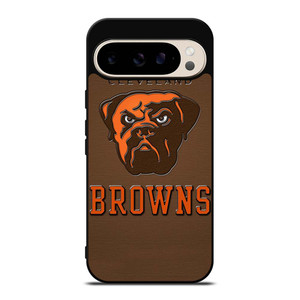 CLEVELAND BROWNS DOG NFL MASCOT Google Pixel 9 Pro Case Cover CLEVELAND BROWNS DOG NFL MASCOT Google Pixel 9 Pro Case Cover