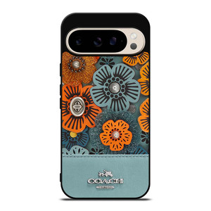 COACH NEW YORK BLUE TEA ROSE Google Pixel 9 Pro Case Cover