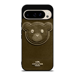 COACH NEW YORK BROWN BEAR Google Pixel 9 Pro Case Cover COACH NEW YORK BROWN BEAR Google Pixel 9 Pro Case Cover