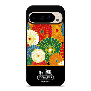 COACH NEW YORK COLORFUL FLORAL LOGO Google Pixel 9 Pro Case Cover COACH NEW YORK COLORFUL FLORAL LOGO Google Pixel 9 Pro Case Cover
