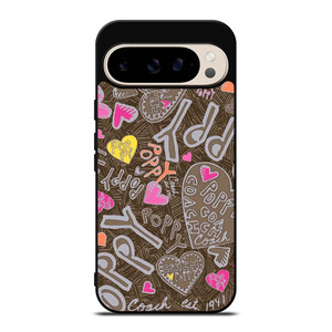 COACH NEW YORK NEW POOPY Google Pixel 9 Pro Case Cover COACH NEW YORK NEW POOPY Google Pixel 9 Pro Case Cover