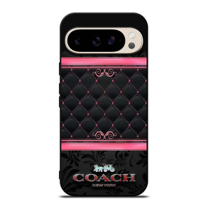 COACH NEW YORK PINK BLACK Google Pixel 9 Pro Case Cover