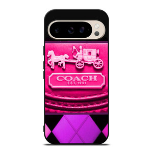 COACH NEW YORK PURPLE PINK LOGO Google Pixel 9 Pro Case Cover COACH NEW YORK PURPLE PINK LOGO Google Pixel 9 Pro Case Cover