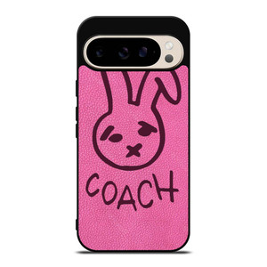 COACH NEW YORK RABBIT LEATHER PINK Google Pixel 9 Pro Case Cover COACH NEW YORK RABBIT LEATHER PINK Google Pixel 9 Pro Case Cover