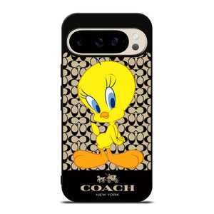 COACH NEW YORK TWEETY BIRD Google Pixel 9 Pro Case Cover COACH NEW YORK TWEETY BIRD Google Pixel 9 Pro Case Cover