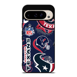 HOUSTON TEXANS NFL STICKER BOMB Google Pixel 9 Pro Case Cover