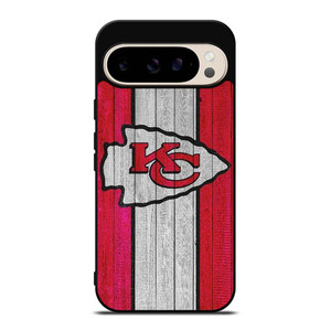 KANSAS CITY CHIEFS WOODEN LOGO Google Pixel 9 Pro Case Cover