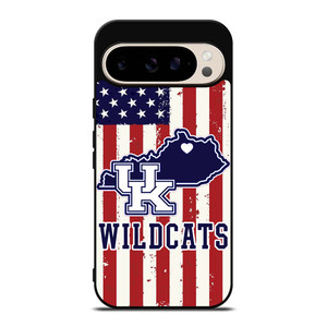 KENTUCKY WILDCATS AMERICAN FLAG Google Pixel 9 Pro Case Cover KENTUCKY WILDCATS AMERICAN FLAG Google Pixel 9 Pro Case Cover