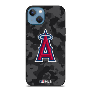 LOS ANGELES ANGELS BASEBALL BLACK CAMO iPhone 13 Case Cover LOS ANGELES ANGELS BASEBALL BLACK CAMO iPhone 13 Case Cover