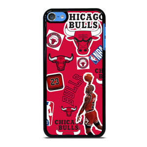 CHICAGO BULLS STICKER BOMB iPod Touch 7 Case Cover CHICAGO BULLS STICKER BOMB iPod Touch 7 Case Cover
