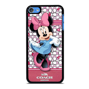COACH MINNIE MOUSE PINK PATTERN iPod Touch 7 Case Cover COACH MINNIE MOUSE PINK PATTERN iPod Touch 7 Case Cover