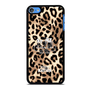 COACH NEW YORK PINK NATION LEPOARD iPod Touch 7 Case Cover COACH NEW YORK PINK NATION LEPOARD iPod Touch 7 Case Cover