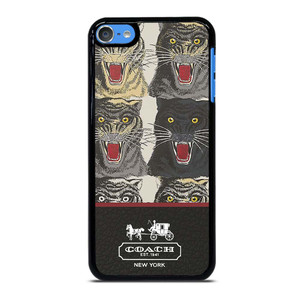 COACH NEW YORK TIGER FACE PATTERN iPod Touch 7 Case Cover COACH NEW YORK TIGER FACE PATTERN iPod Touch 7 Case Cover