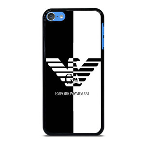 EMPORIO ARMANI WHITE BLACK iPod Touch 7 Case Cover EMPORIO ARMANI WHITE BLACK iPod Touch 7 Case Cover