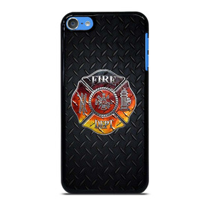 FIREFIGHTER FIREMAN METAL LOGO iPod Touch 7 Case Cover