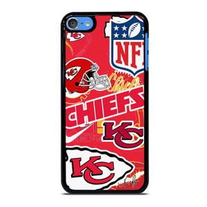 KANSAS CITY CHIEFS NFL STICKER BOMB iPod Touch 7 Case Cover