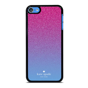 KATE SPADE NEW YORK PINK BLUE GLITTER iPod Touch 7 Case Cover