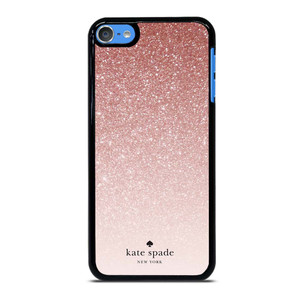 KATE SPADE NEW YORK ROSE WHITE GLITTER iPod Touch 7 Case Cover