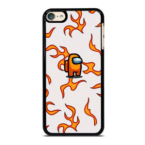 AMONG US ORANGE FLAMES iPod Touch 6 Case Cover AMONG US ORANGE FLAMES iPod Touch 6 Case Cover