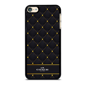 COACH NEW YORK GOLD PATTERN iPod Touch 6 Case Cover COACH NEW YORK GOLD PATTERN iPod Touch 6 Case Cover