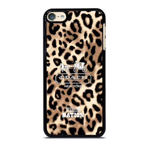 COACH NEW YORK PINK NATION LEPOARD iPod Touch 6 Case Cover COACH NEW YORK PINK NATION LEPOARD iPod Touch 6 Case Cover