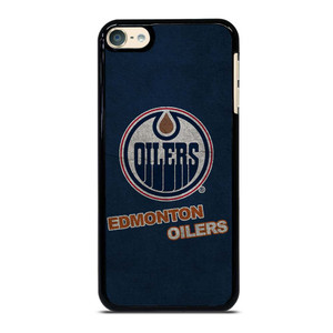 EDMONTON OILERS LOGO BLUE SUEDE iPod Touch 6 Case Cover