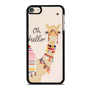 KATE SPADE CAMEL OH HELLO iPod Touch 6 Case Cover KATE SPADE CAMEL OH HELLO iPod Touch 6 Case Cover