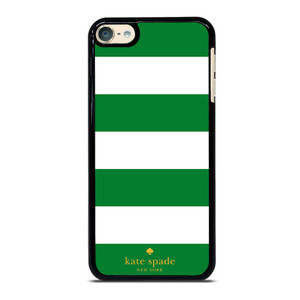 KATE SPADE GREEN STRIPE iPod Touch 6 Case Cover