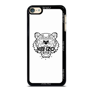 KENZO PARIS BORDERED LOGO WHITE iPod Touch 6 Case Cover