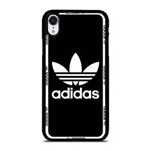 ADIDAS TREFOIL ROUND BLACK iPhone XR Case Cover ADIDAS TREFOIL ROUND BLACK iPhone XR Case Cover