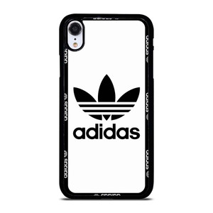 ADIDAS TREFOIL ROUND WHITE iPhone XR Case Cover ADIDAS TREFOIL ROUND WHITE iPhone XR Case Cover