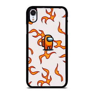 AMONG US ORANGE FLAMES iPhone XR Case Cover