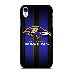 BALTIMORE RAVENS NFL STRIPE LOGO iPhone XR Case Cover