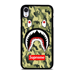 BAPE BATHING CAMO SHARK SUPREME iPhone XR Case Cover
