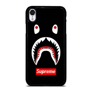 BAPE CAMO SHARK SUPREME BLACK iPhone XR Case Cover