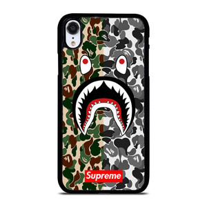 BAPE SHARK SUPREME CAMO 2 iPhone XR Case Cover