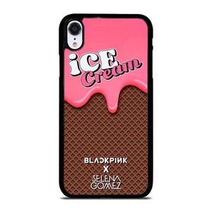 BLACK PINK SELENA GOMEZ ICE CREAM iPhone XR Case Cover