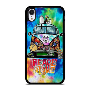 CHARLIE BROWN PEANUTS PEACE LOVE iPhone XR Case Cover