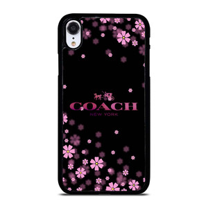 COACH FLOWERS PURPLE iPhone XR Case Cover