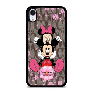 COACH MICKEY and MINNIE MOUSE iPhone XR Case Cover COACH MICKEY and MINNIE MOUSE iPhone XR Case Cover