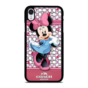 COACH MINNIE MOUSE PINK PATTERN iPhone XR Case Cover COACH MINNIE MOUSE PINK PATTERN iPhone XR Case Cover