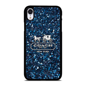 COACH NEW YORK BLUE STONE iPhone XR Case Cover COACH NEW YORK BLUE STONE iPhone XR Case Cover