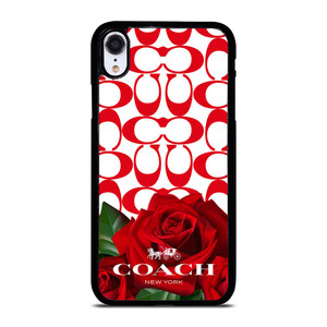 COACH NEW YORK FLOWER 4 iPhone XR Case Cover